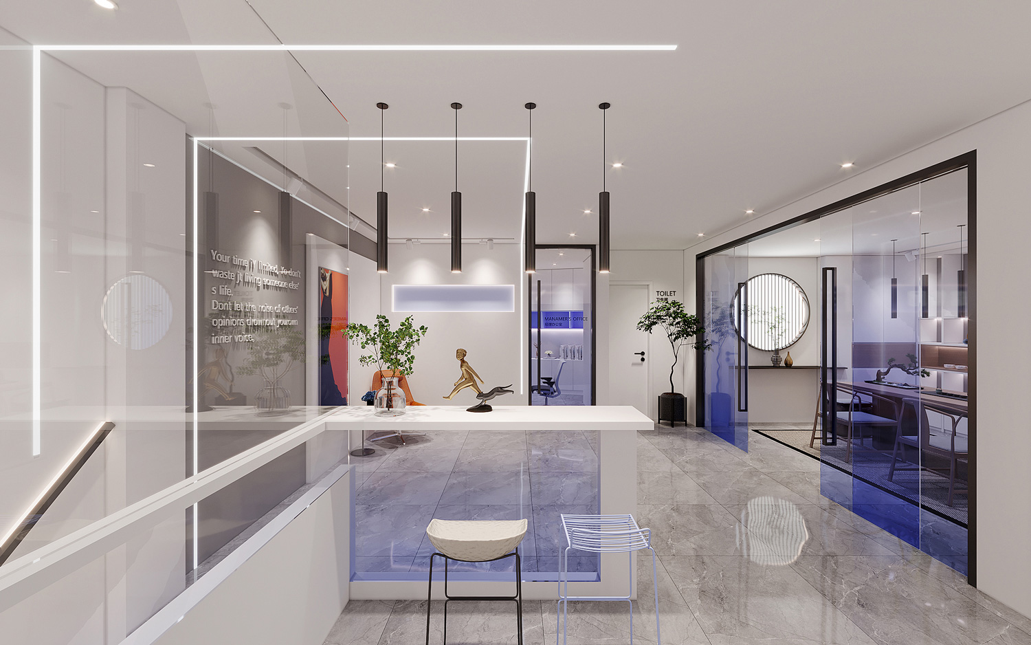 辦公室裝修選擇玻璃隔斷要注意哪些方面？